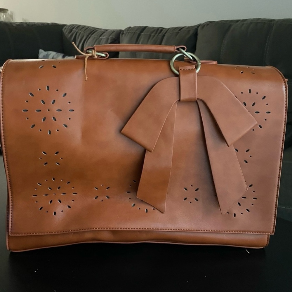 Women’s Briefcase- Detachable Big Bow